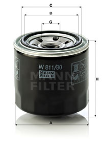Mann Oil Filter W811/80 [PM215094]