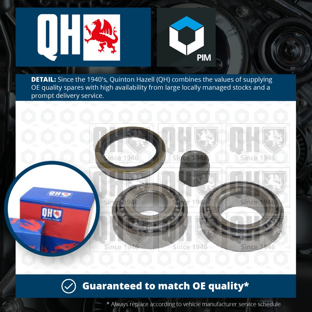 Quinton Hazell Wheel Bearing Kit Rear QWB602 [PM213920]