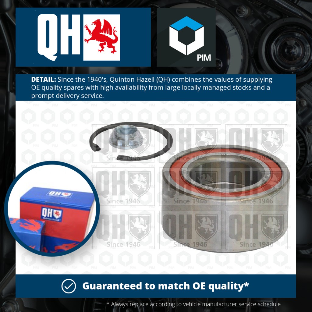 Quinton Hazell Wheel Bearing Kit Rear QWB536 [PM213233]
