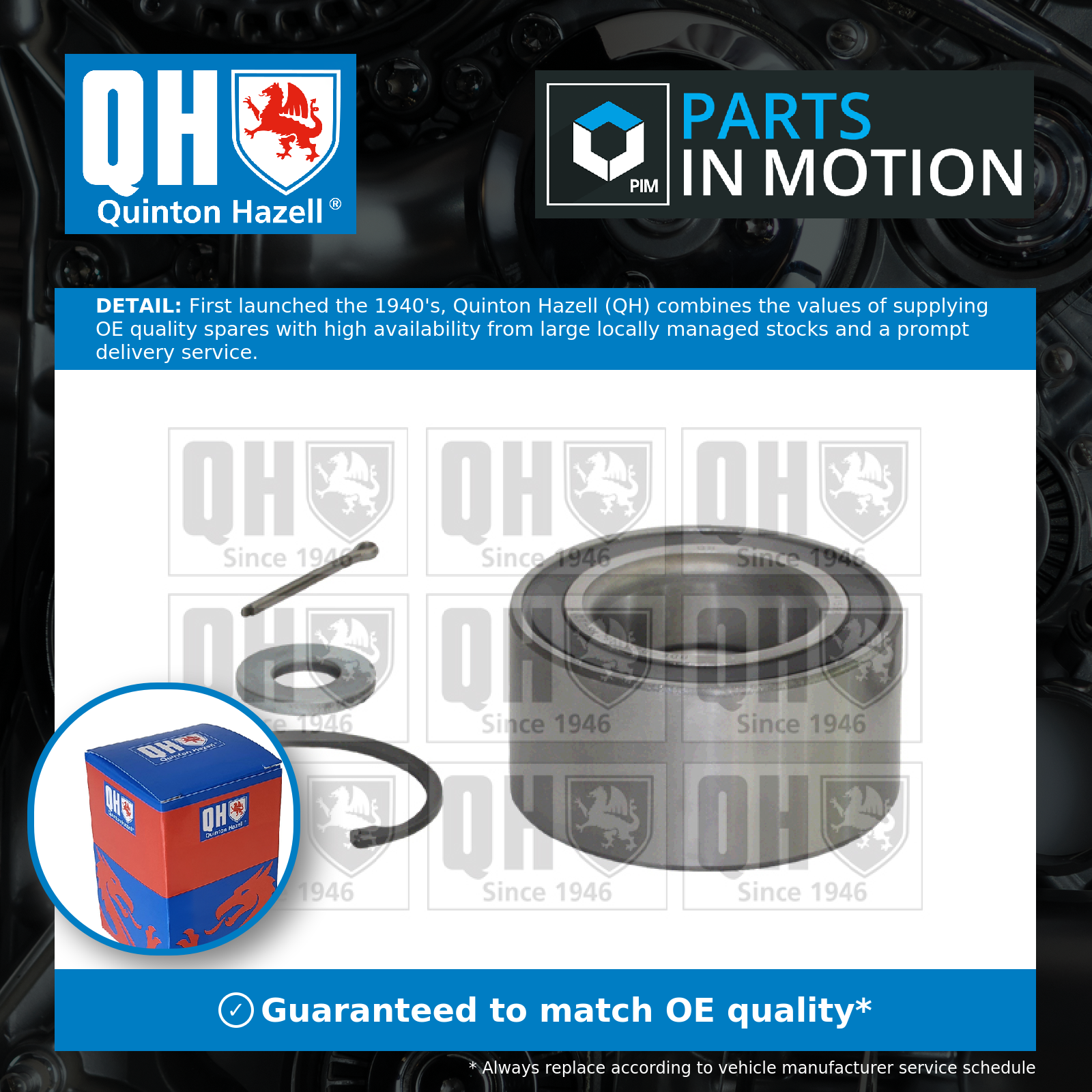 Quinton Hazell Wheel Bearing Kit QWB436 [PM210674]