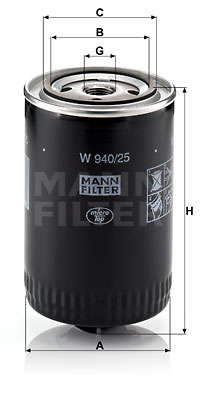Mann Oil Filter W940/25 [PM210112]
