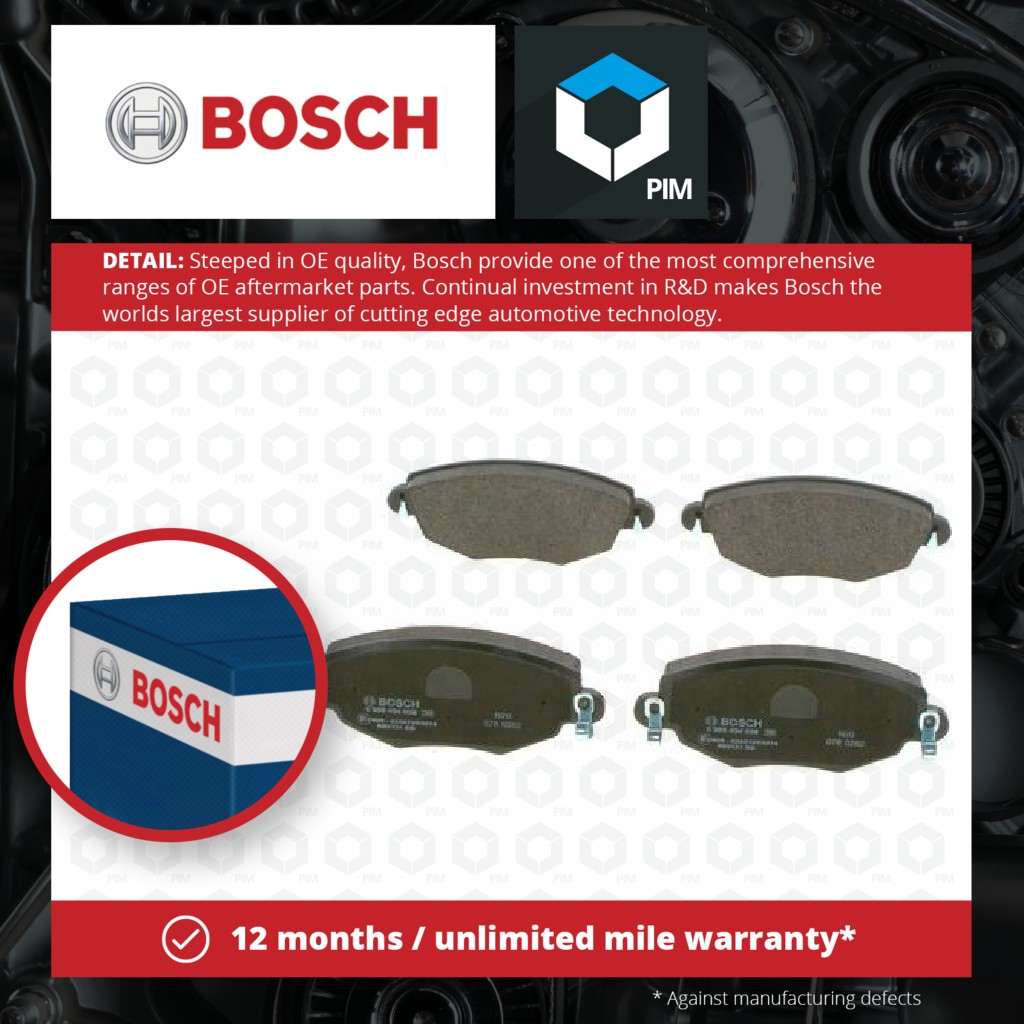 Bosch Brake Pads Set Front 0986494026 [PM209179]