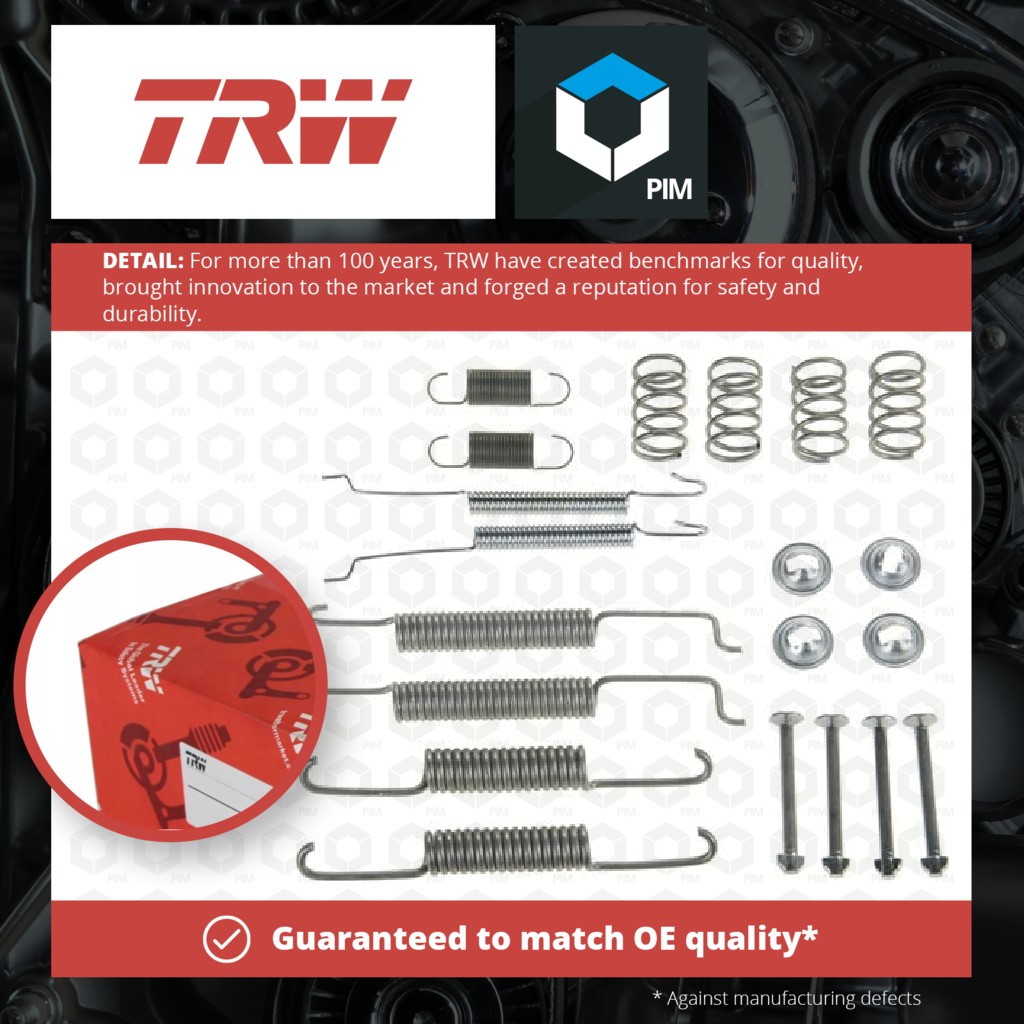 TRW Brake Shoe Fitting Kit Rear SFK211 [PM204639]