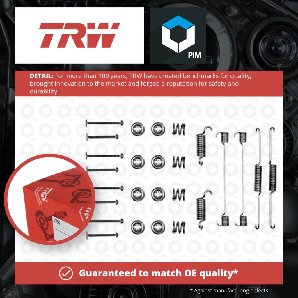 TRW Brake Shoe Fitting Kit Rear SFK9 [PM201531]