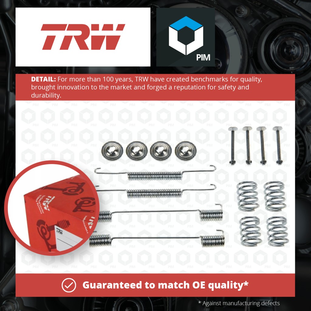TRW Brake Shoe Fitting Kit Rear SFK245 [PM201501]