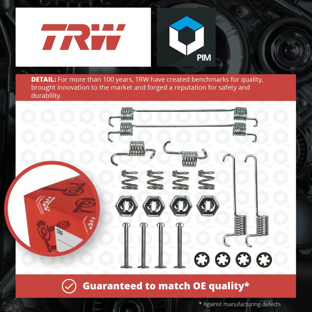 TRW Brake Shoe Fitting Kit Rear SFK137 [PM201490]