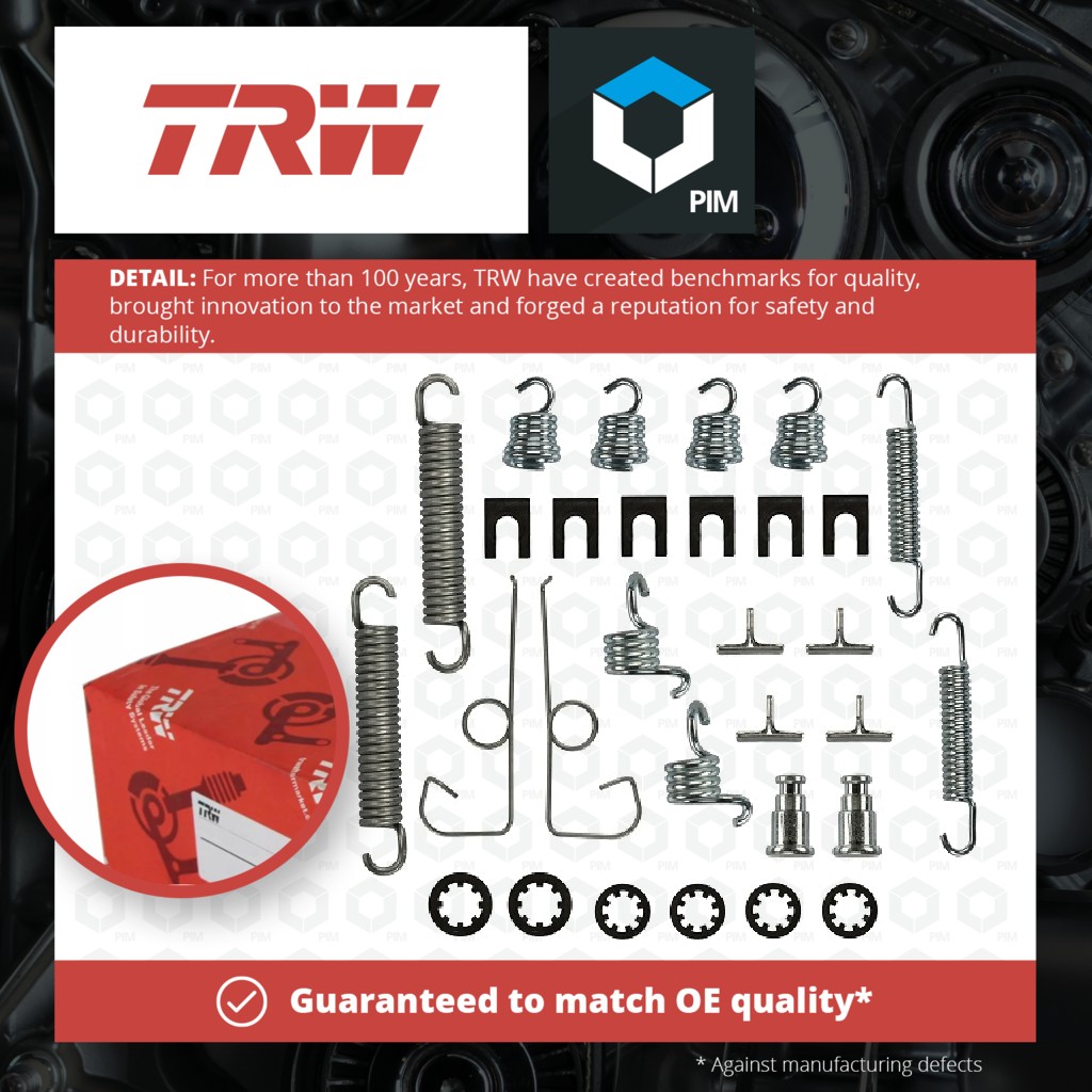 TRW Brake Shoe Fitting Kit Rear SFK131 [PM201488]