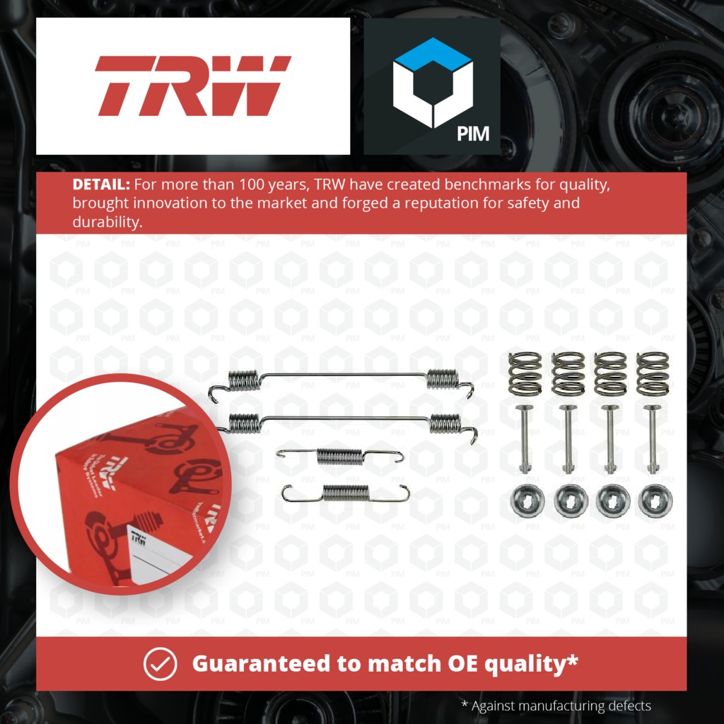 TRW Brake Shoe Fitting Kit Rear SFK423 [PM200001]
