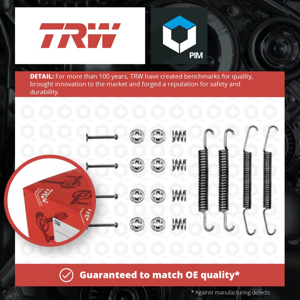 TRW Brake Shoe Fitting Kit SFK39 [PM199994]