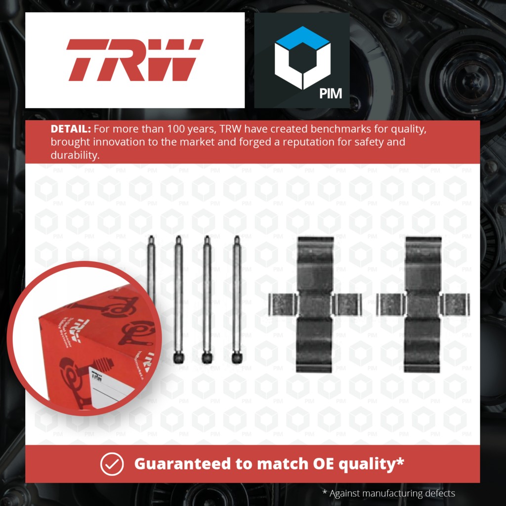 TRW Brake Pad Fitting Kit Front PFK128 [PM199809]