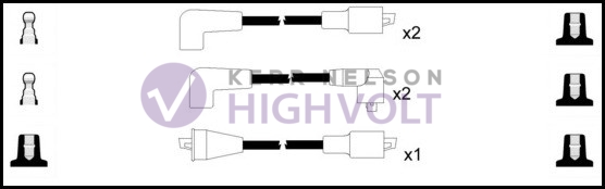 High Volt HT Leads Ignition Cables Set OEF664 [PM1668084]