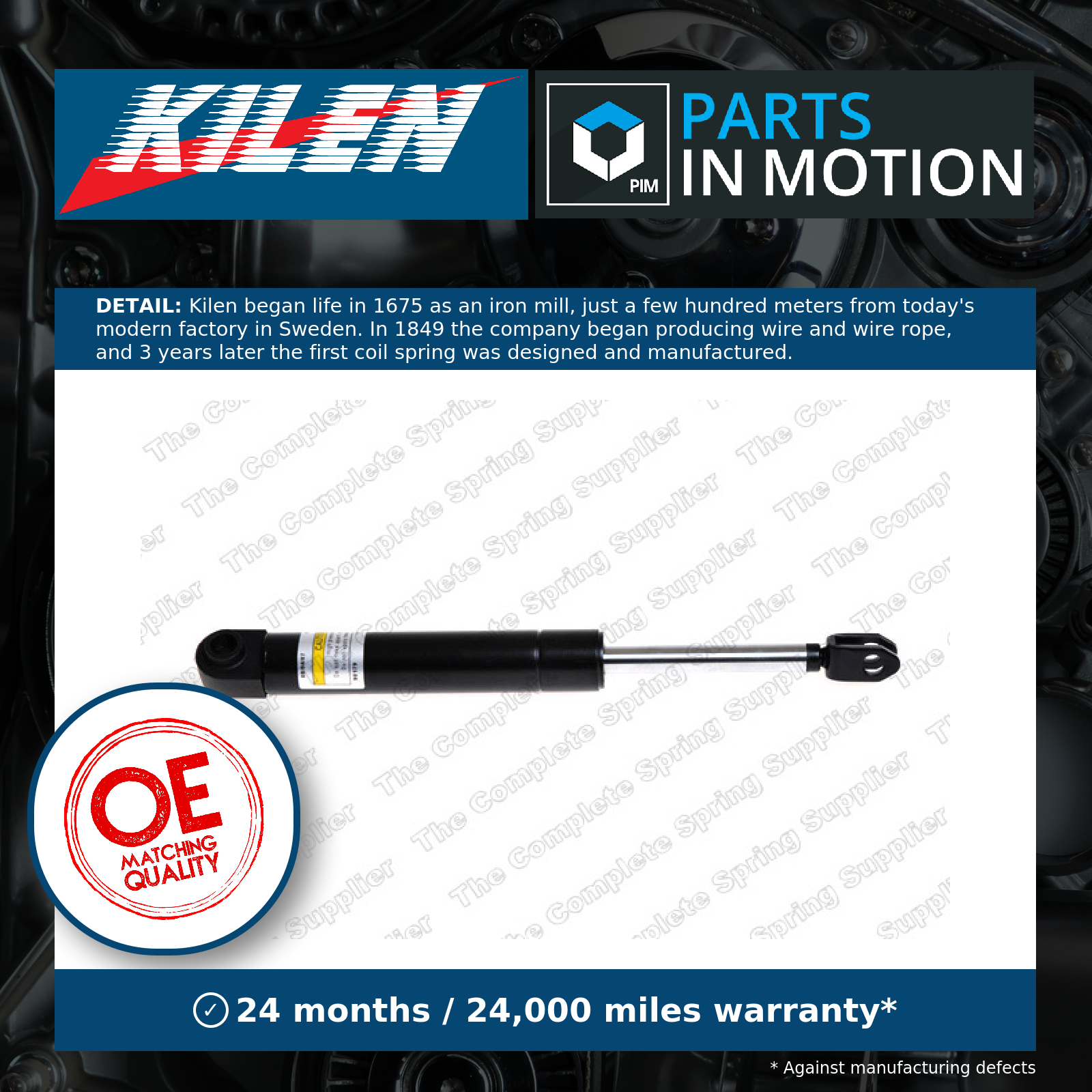 Kilen Boot Gas Strut 438004 [PM165754]