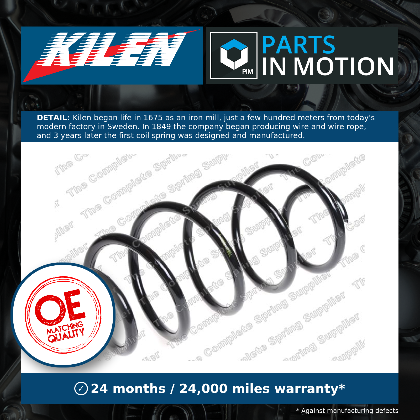 22711520 Front Coil Spring Single Suspension Replacement Spare Part By Sachs - Image 5