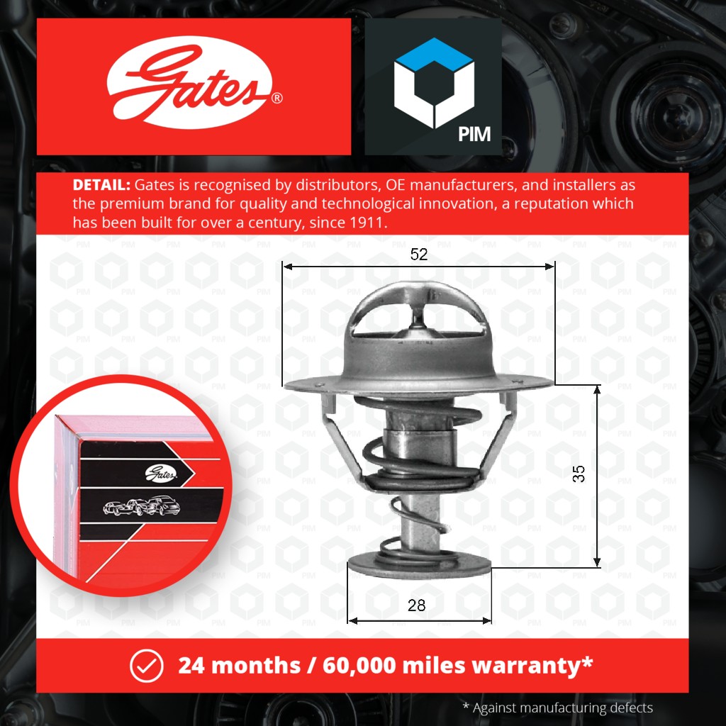 Gates Coolant Thermostat TH04382G1 [PM155308]