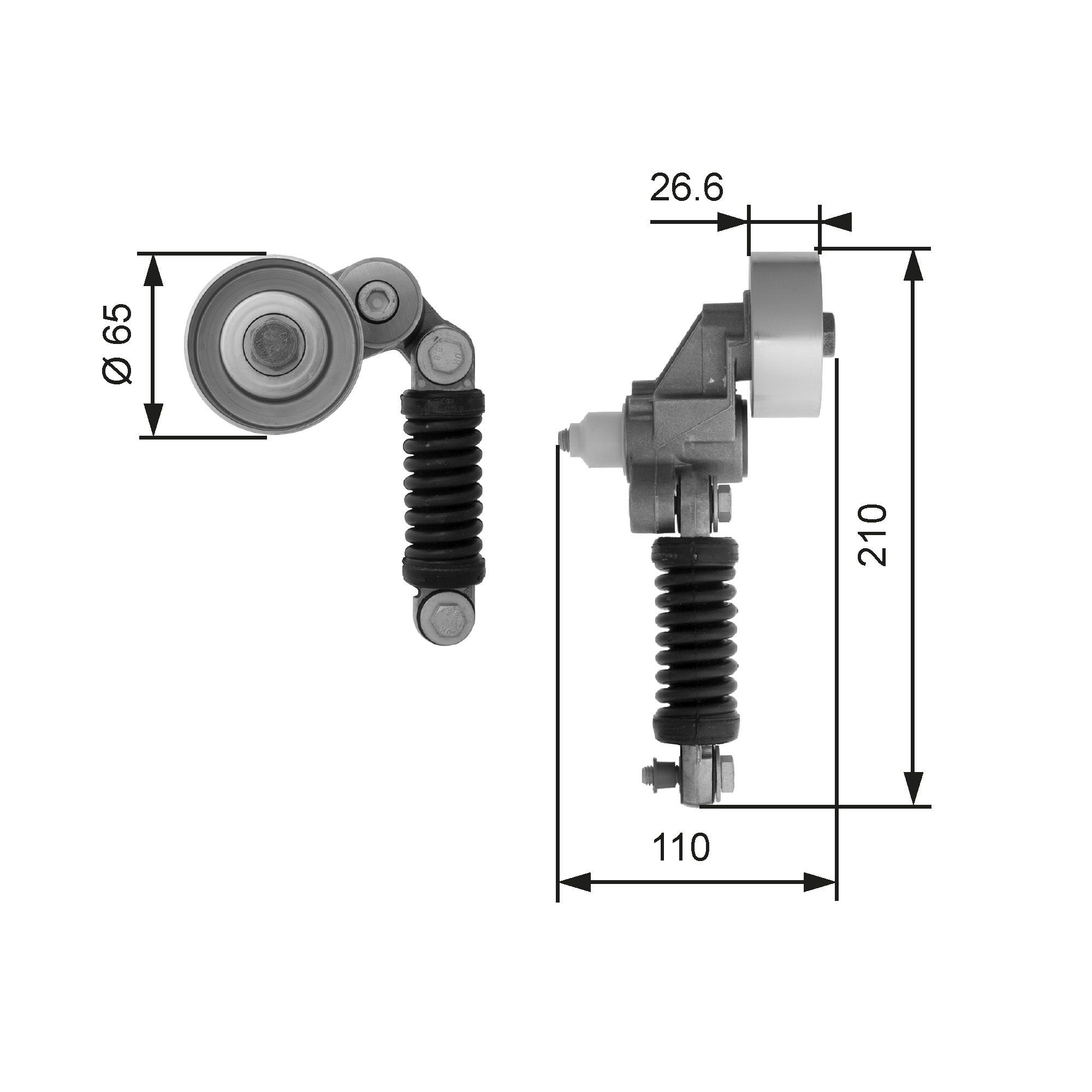 Gates T38481 Aux Belt Tensioner