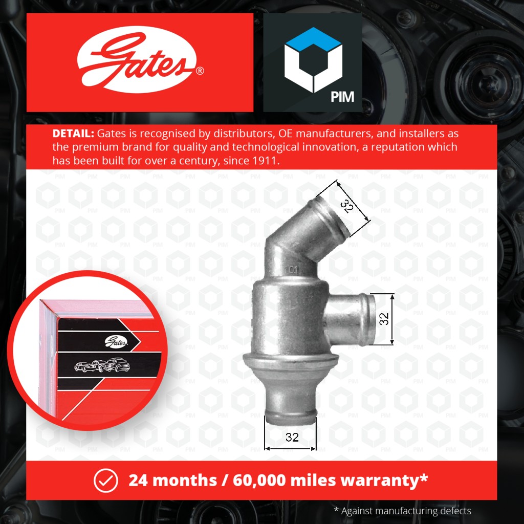 Gates Coolant Thermostat TH01782 [PM153997]