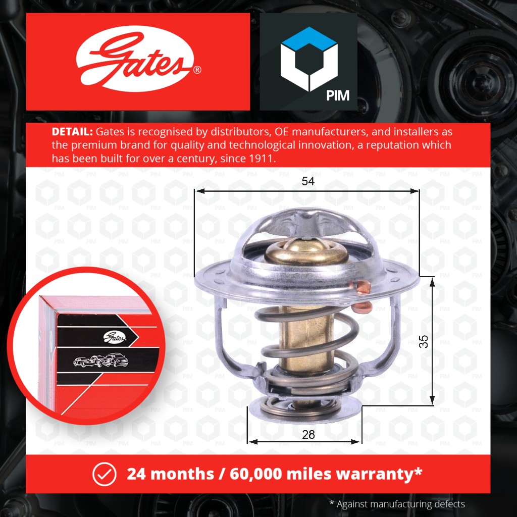 Gates Coolant Thermostat TH43880G1 [PM152727]