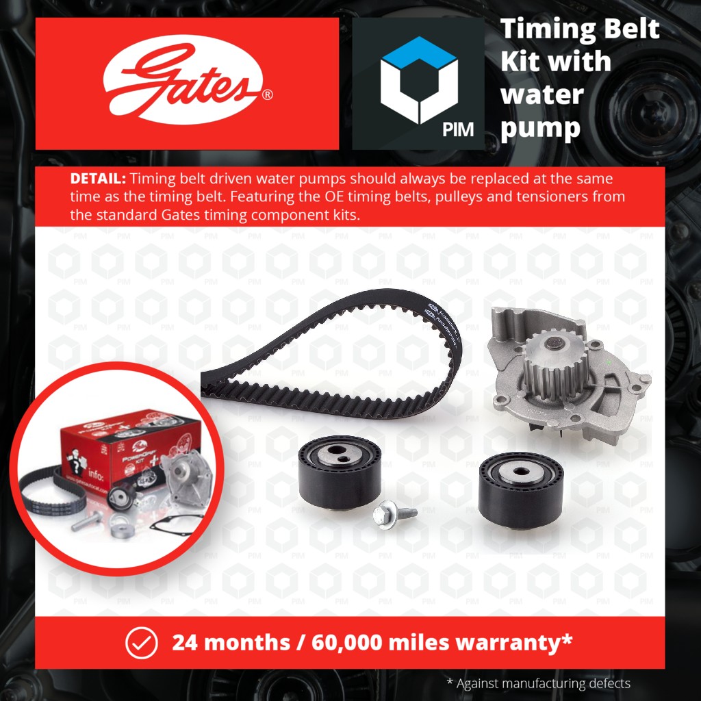 Gates Timing Belt & Water Pump Kit KP25590XS [PM152317]