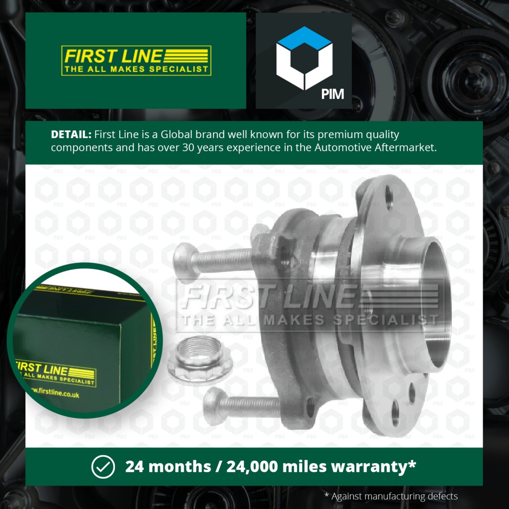 First Line Wheel Bearing Kit Front FBK1147 [PM149395]