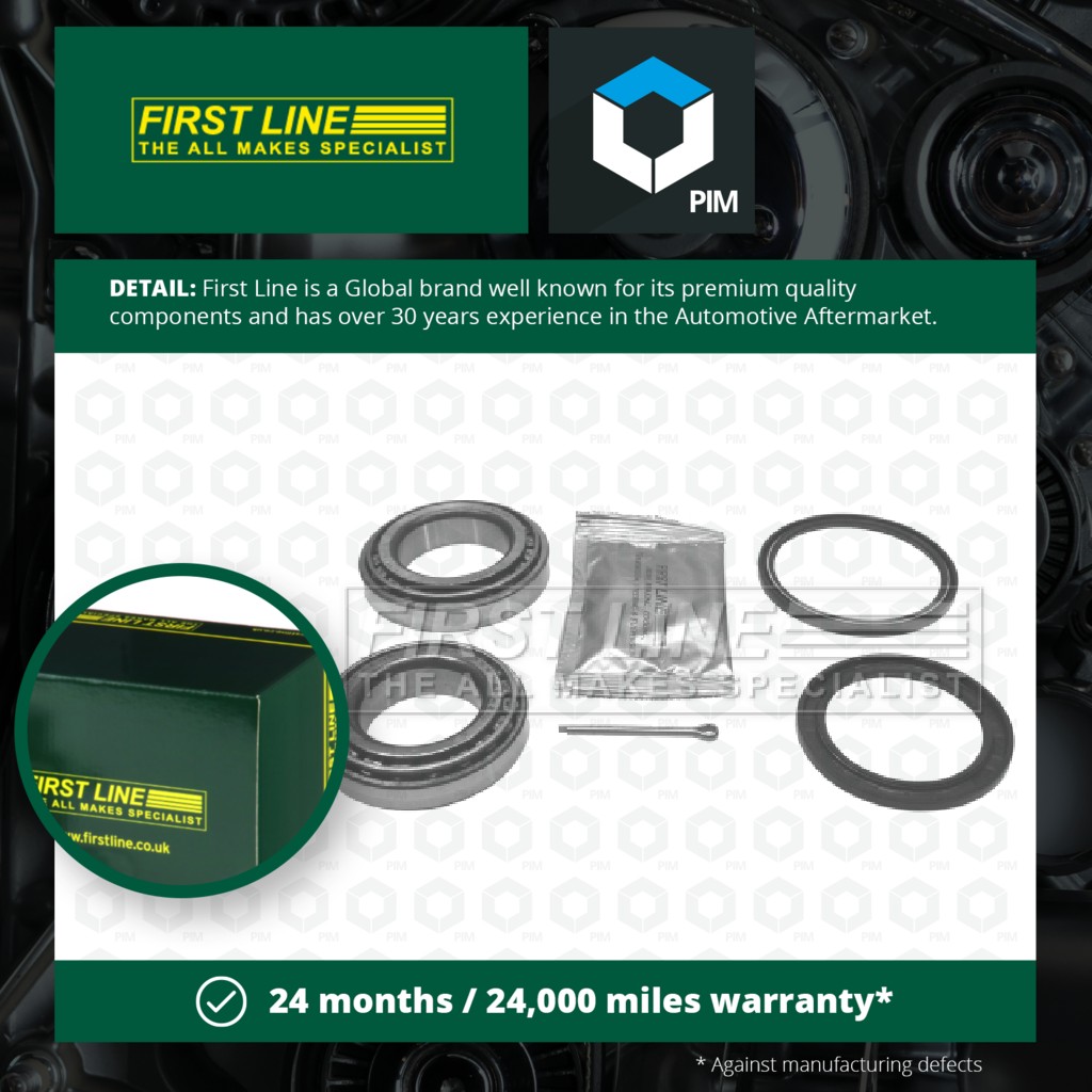 First Line Wheel Bearing Kit Rear FBK020 [PM149362]