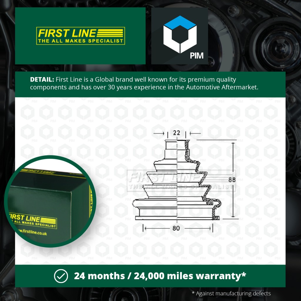 First Line CV Joint Boot FCB2219 [PM148087]