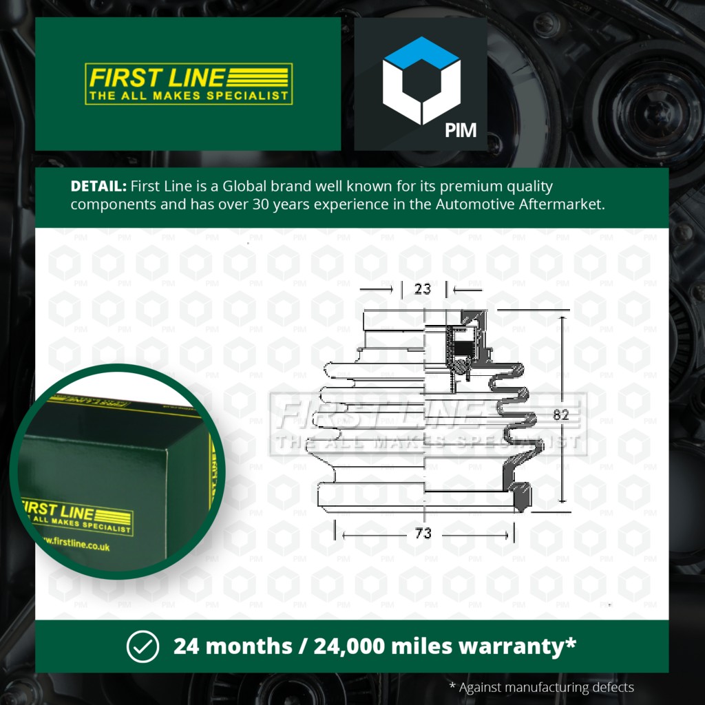 First Line CV Joint Boot FCB2688 [PM145535]