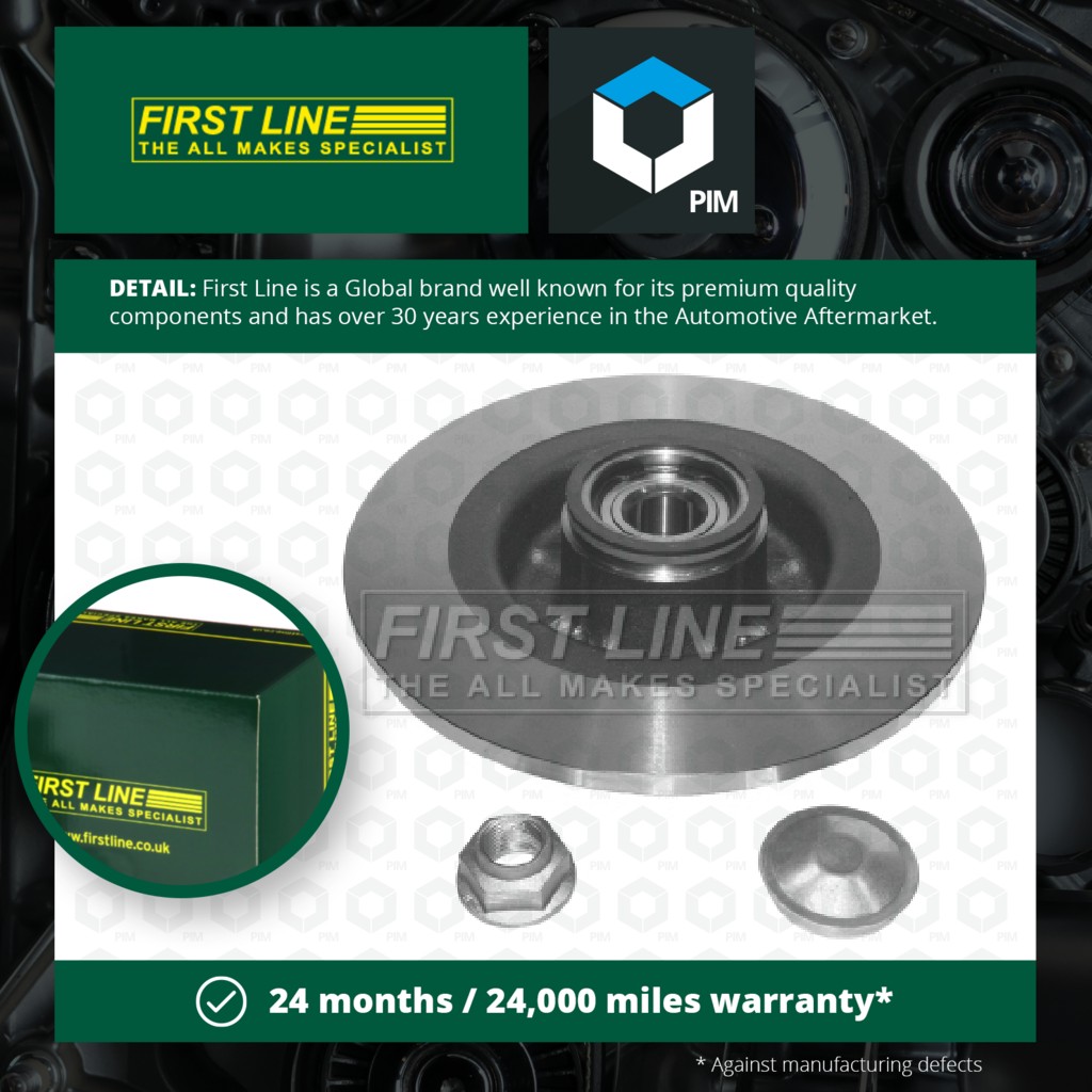 First Line Wheel Bearing Kit Rear FBK988 [PM144426]