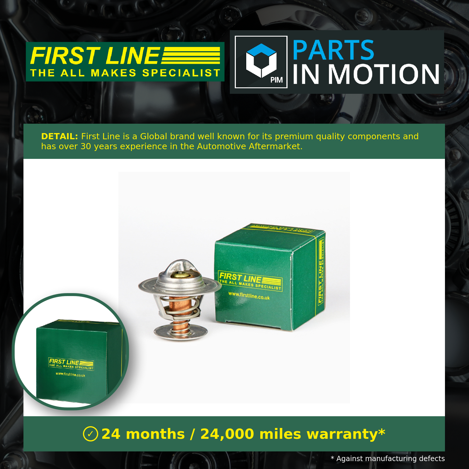First Line Coolant Thermostat FTS193.87 [PM143708]