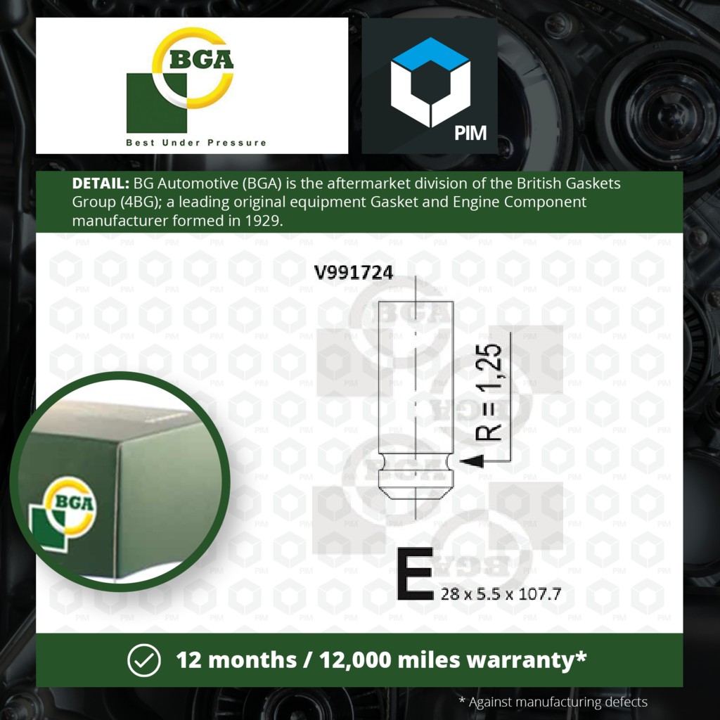 BGA Exhaust Valve V991724 [PM119916]