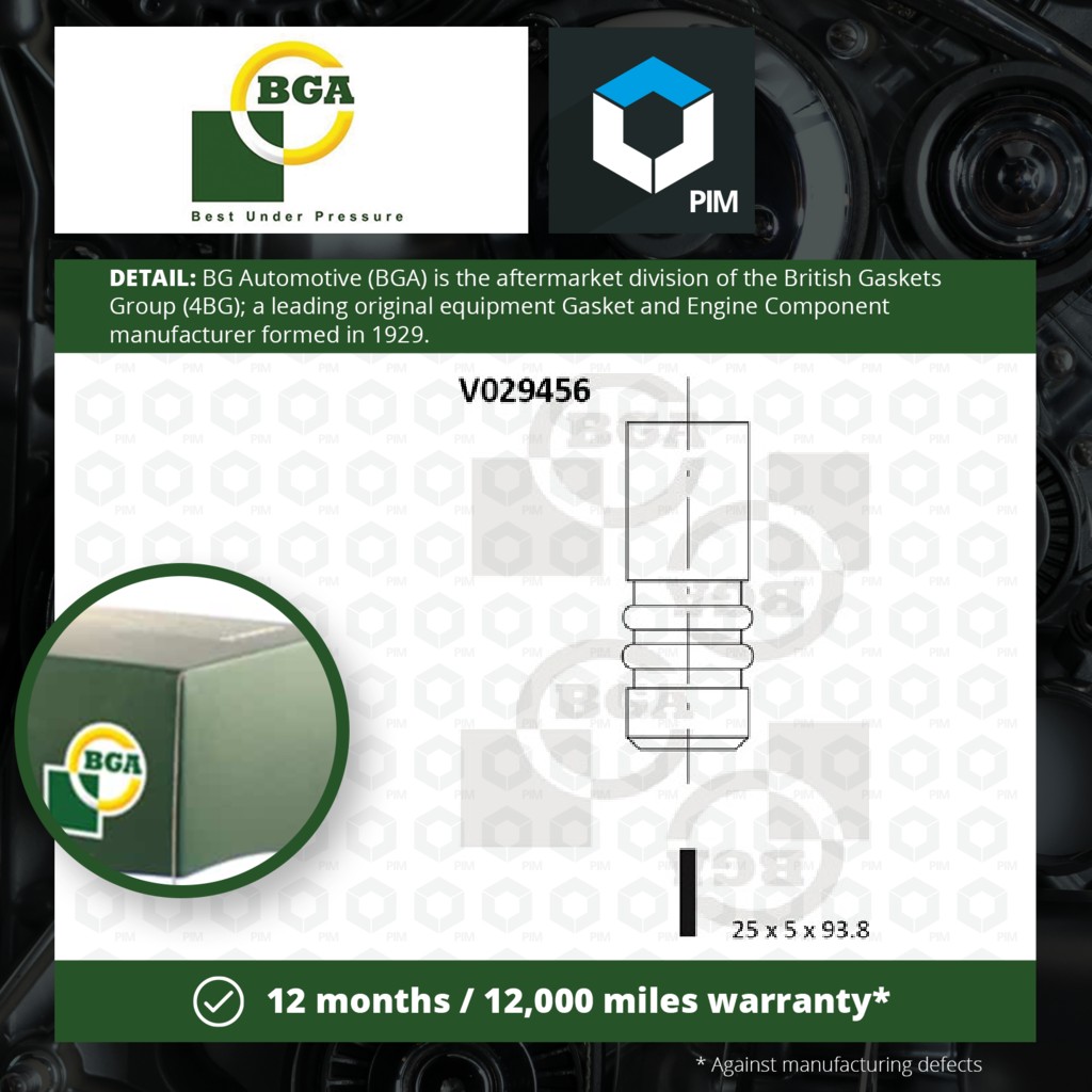 BGA Exhaust Valve V029456 [PM119834]