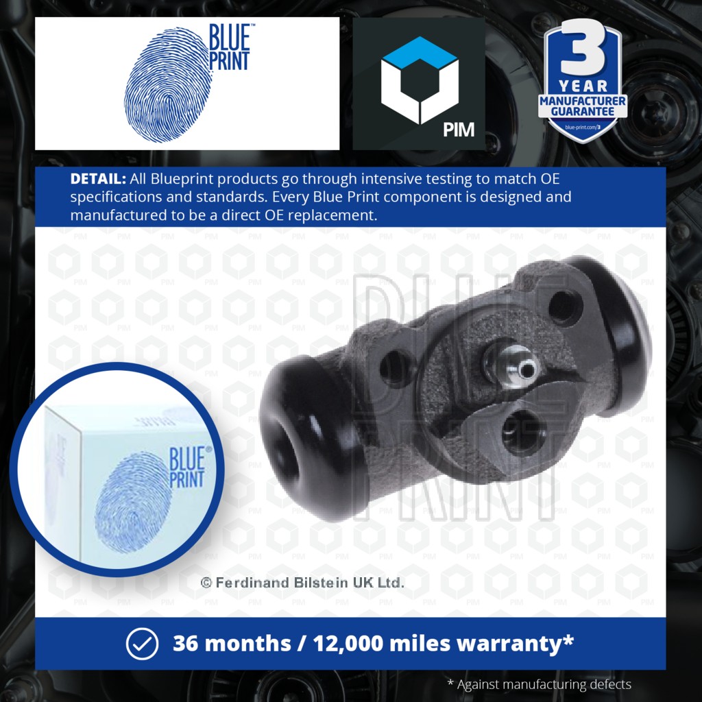 2x Blue Print Wheel Cylinder Rear ADA104410 [PM114809]