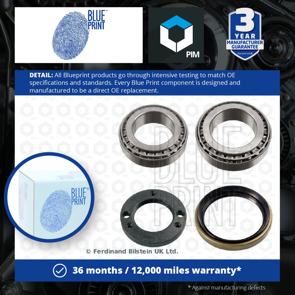 Blue Print Wheel Bearing Kit Front Left or Right ADZ98209 [PM114806]