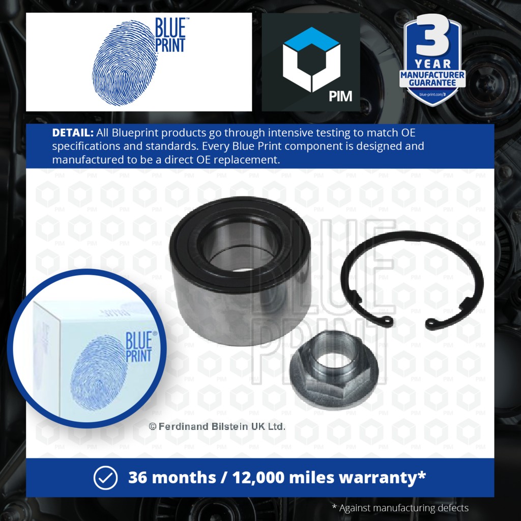 Blue Print Wheel Bearing Kit Front Left or Right ADM58228 [PM114749]