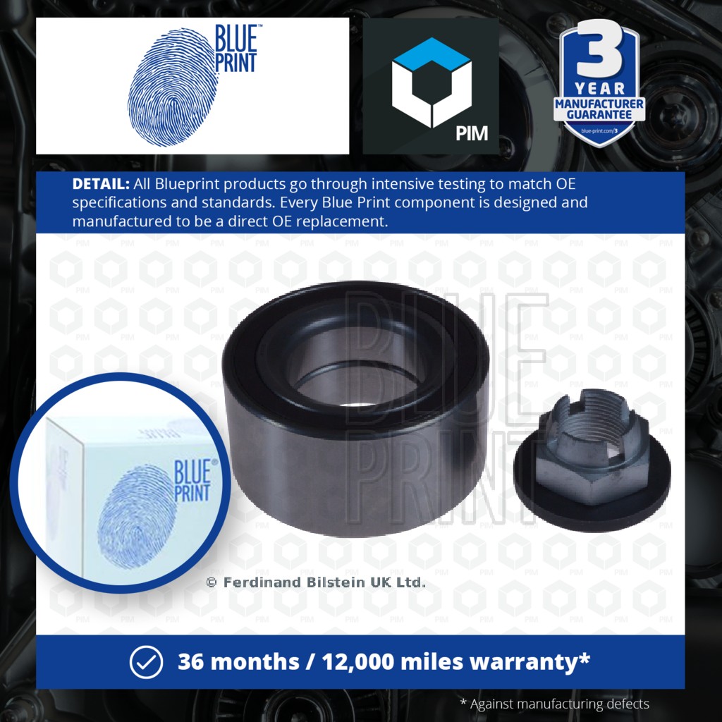 Blue Print Wheel Bearing Kit Front Left or Right ADJ138219 [PM114736]