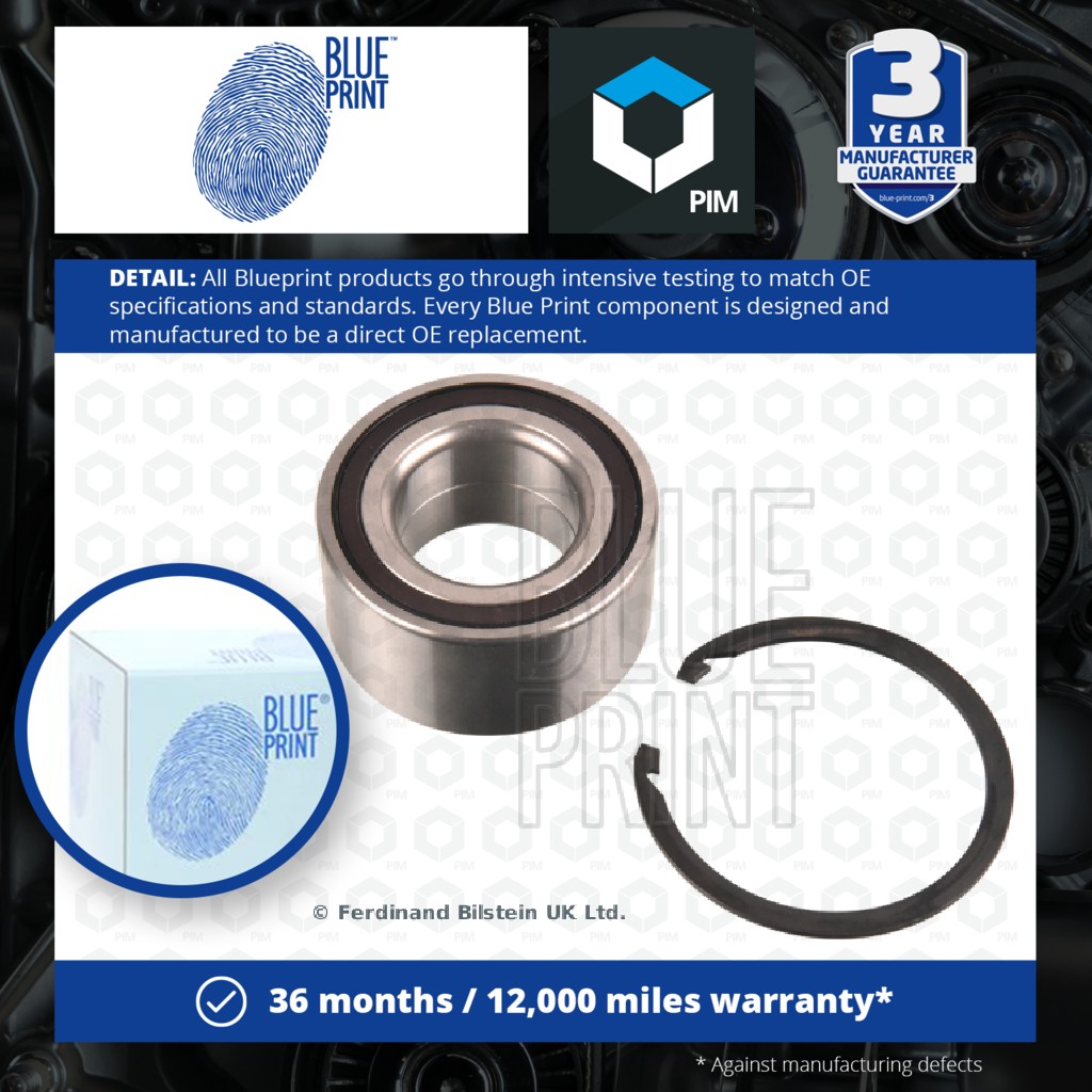 Blue Print Wheel Bearing Kit Front Left or Right ADA108212 [PM114675]