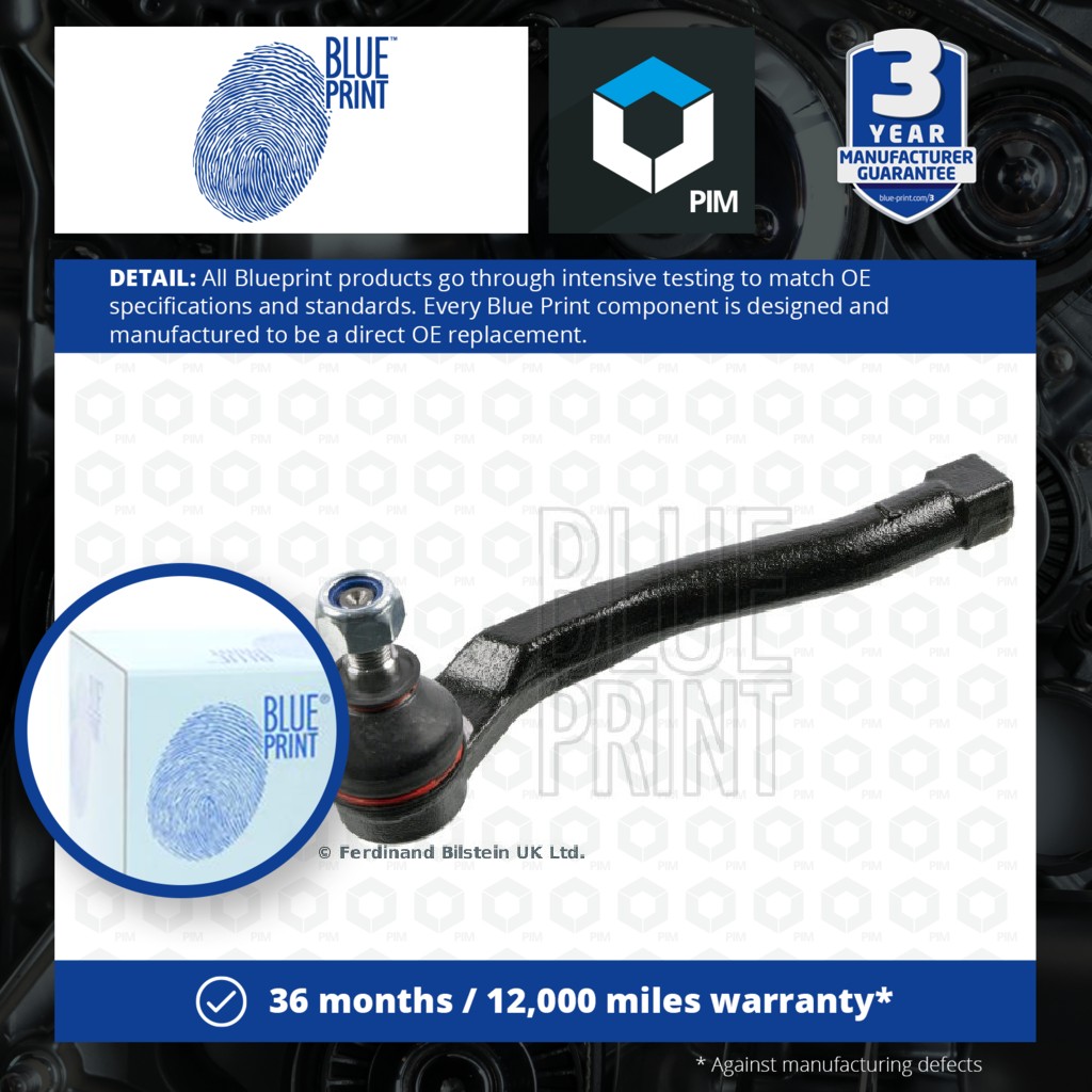 Blue Print Tie / Track Rod End Left ADG08787 [PM114433]