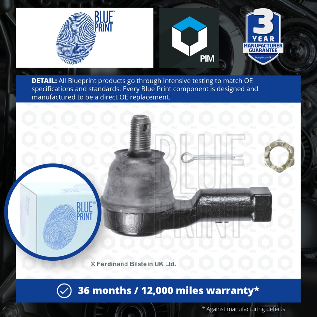 Blue Print Tie / Track Rod End Left or Right ADG08722 [PM114426]