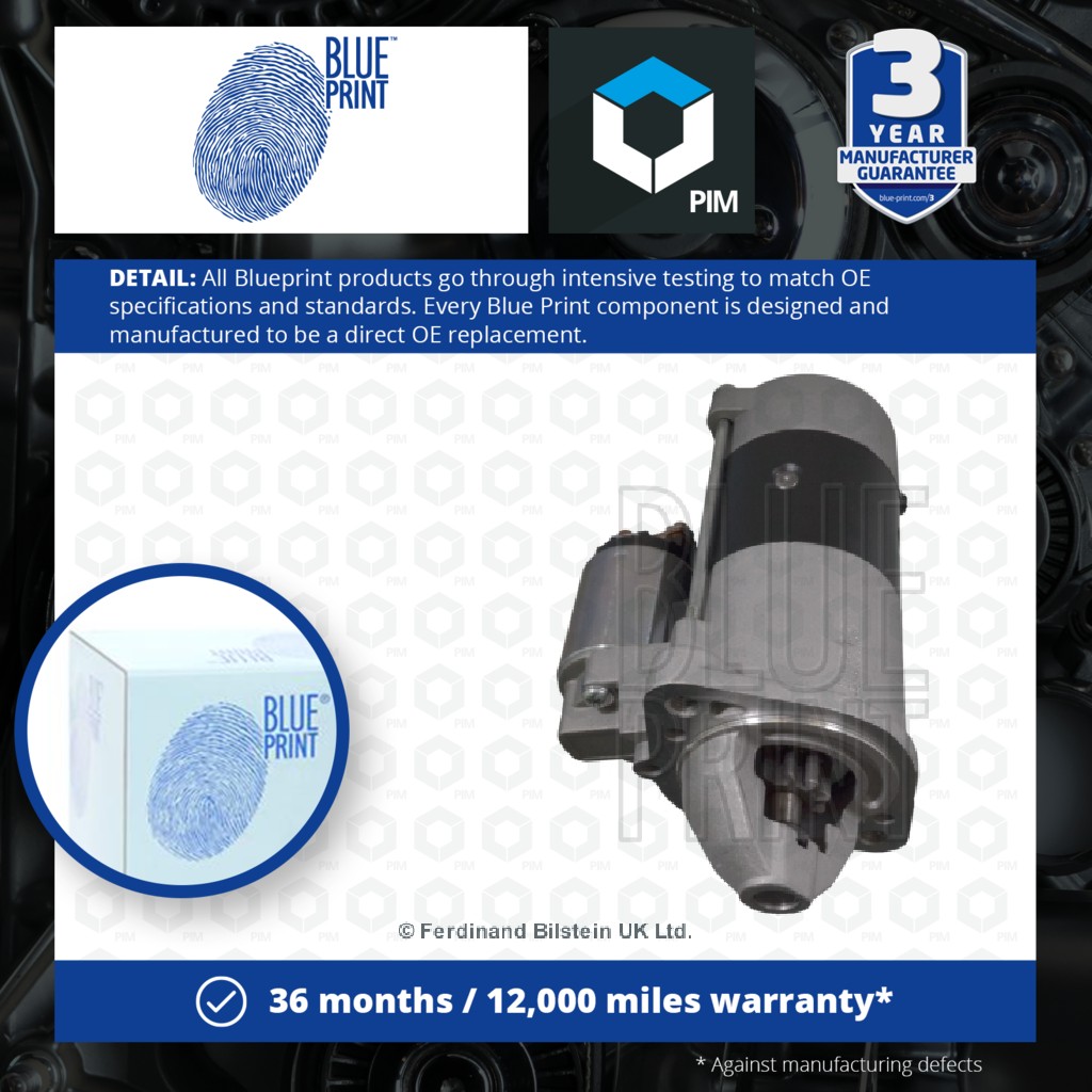 Blue Print Starter Motor ADC412504 [PM114082]