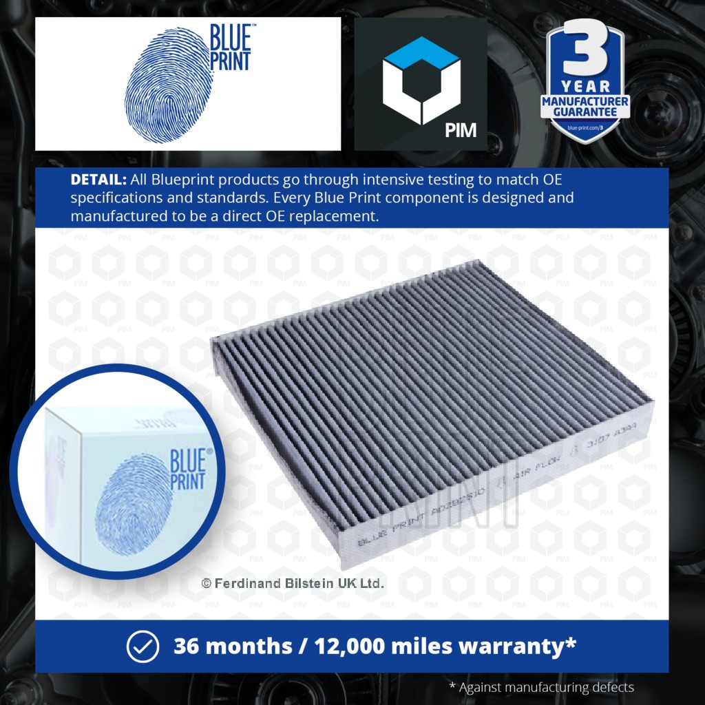 Blue Print Pollen / Cabin Filter ADZ92510 [PM113284]