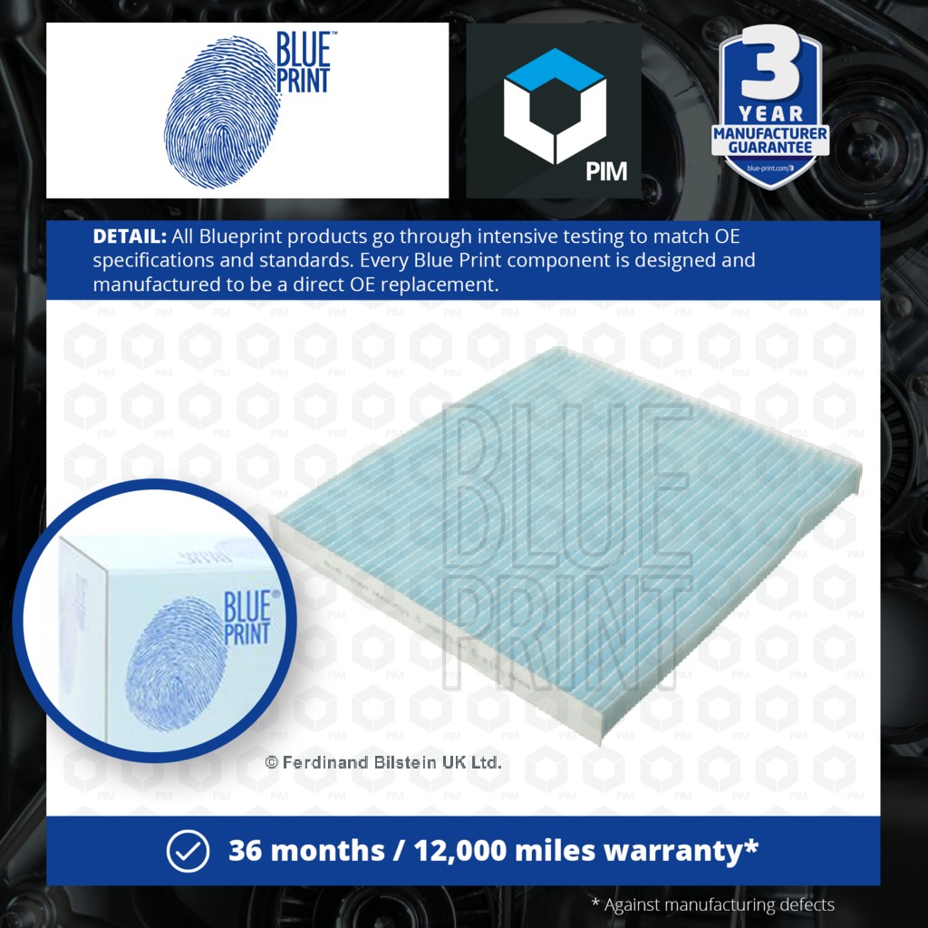 Blue Print Pollen / Cabin Filter ADN12521 [PM113258]