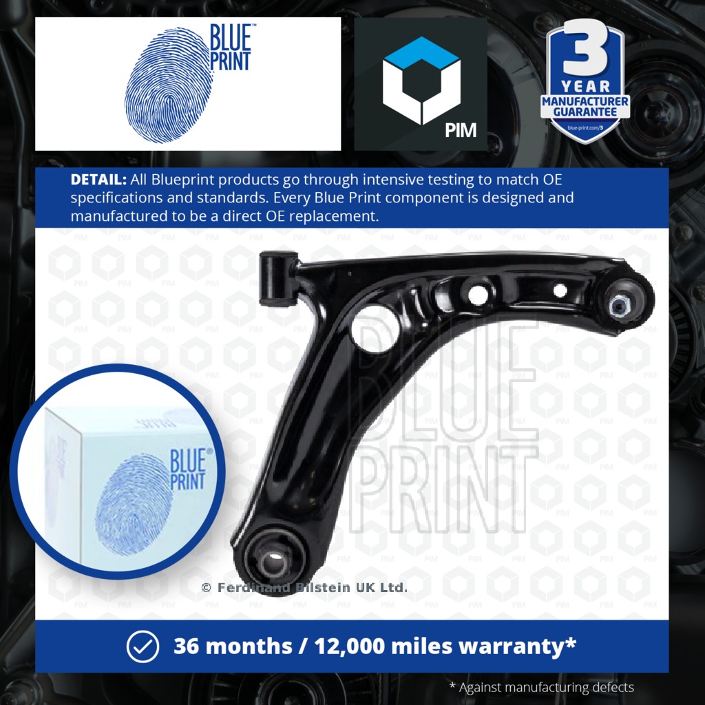 Blue Print Wishbone / Suspension Arm Front Lower, Right ADT386171 [PM112968]