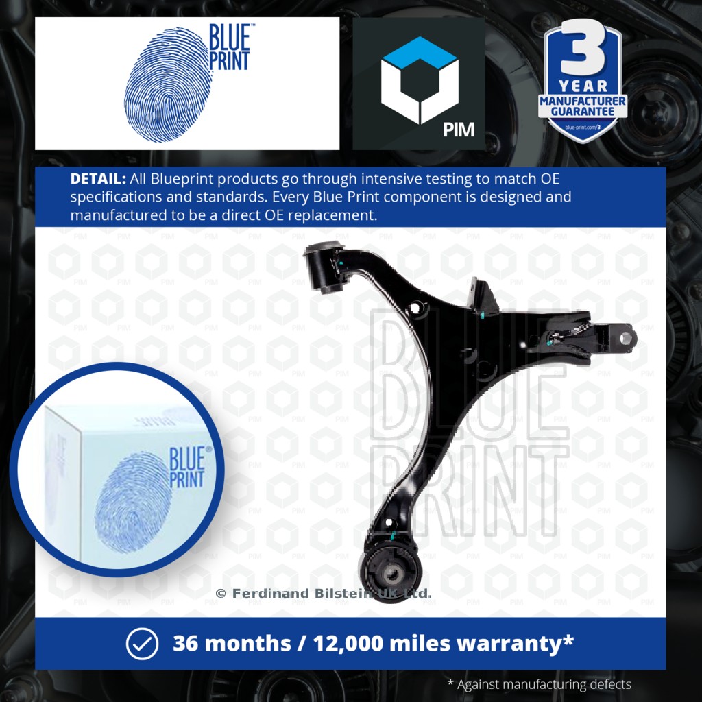Blue Print Wishbone / Suspension Arm Front Right ADH286105 [PM112923]
