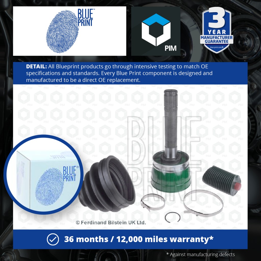 Blue Print CV Joint Front Outer ADN18935 [PM112874]