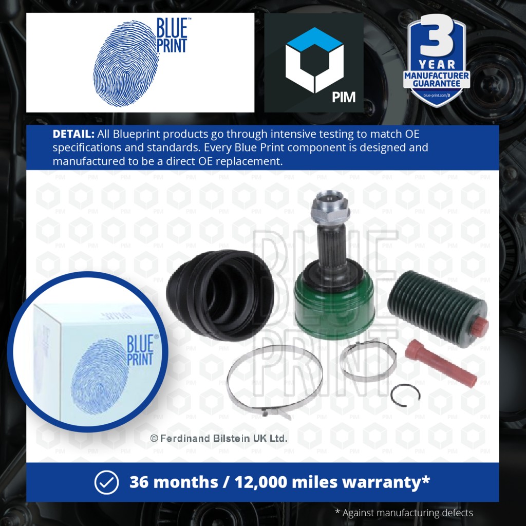 Blue Print CV Joint Front Outer ADH28915 [PM112850]