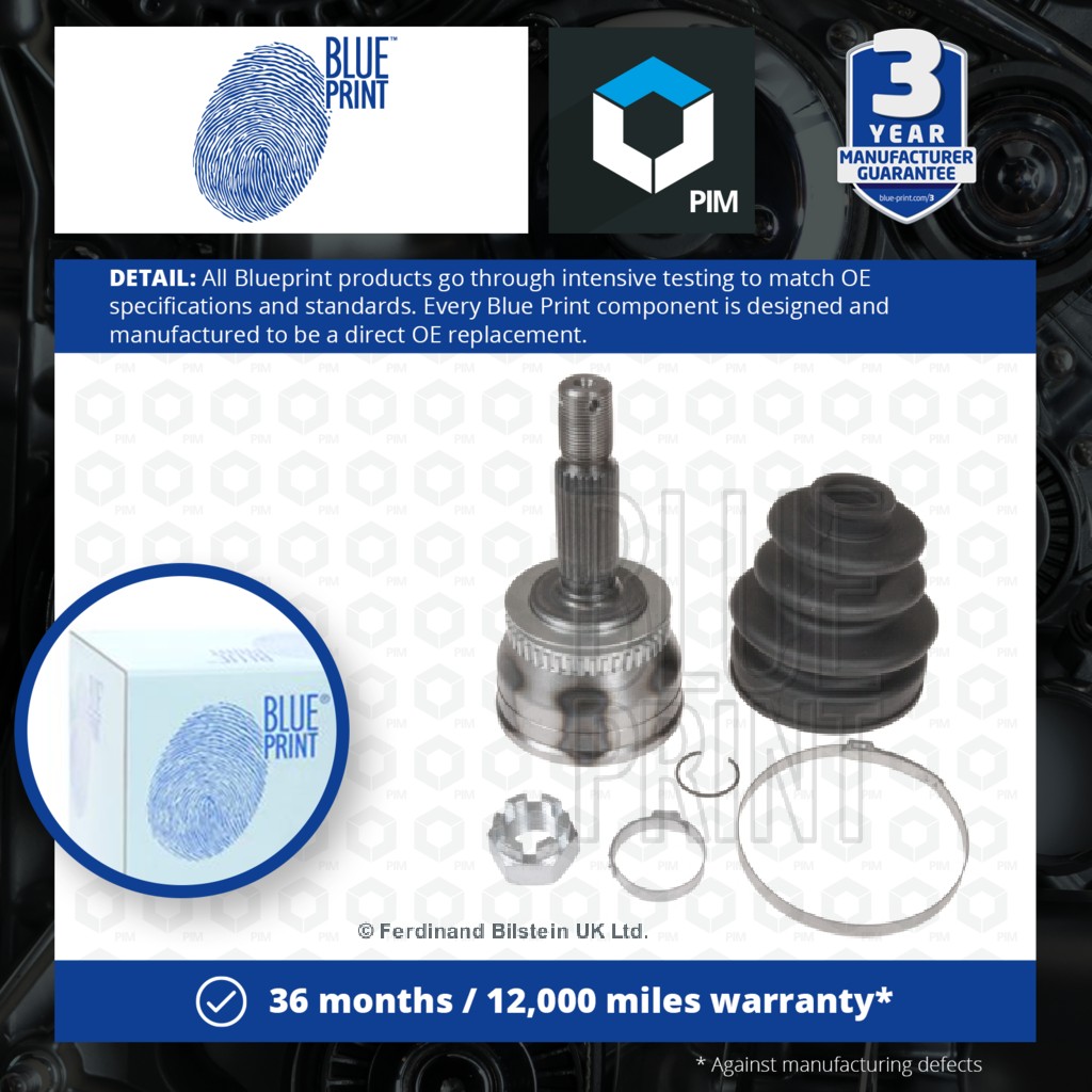 Blue Print CV Joint Front Outer ADG089129 [PM112840]