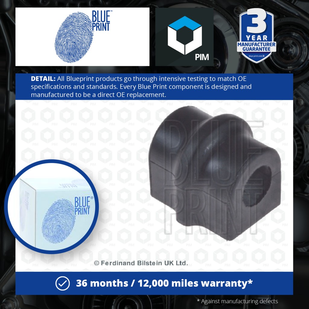 Blue Print Anti Roll Bar Bush Front ADG08063 [PM112291]