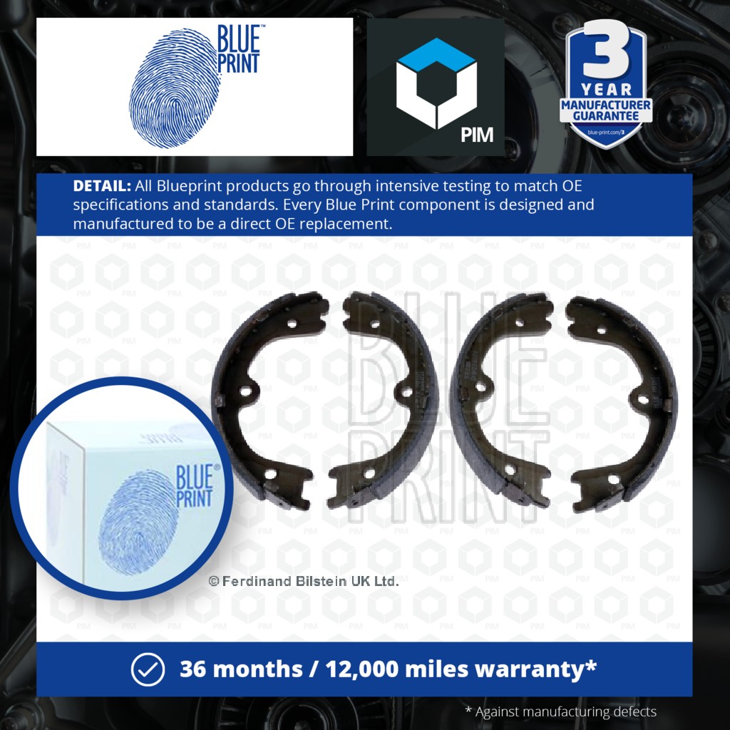 Blue Print Handbrake Shoes Set ADN14169 [PM112223]