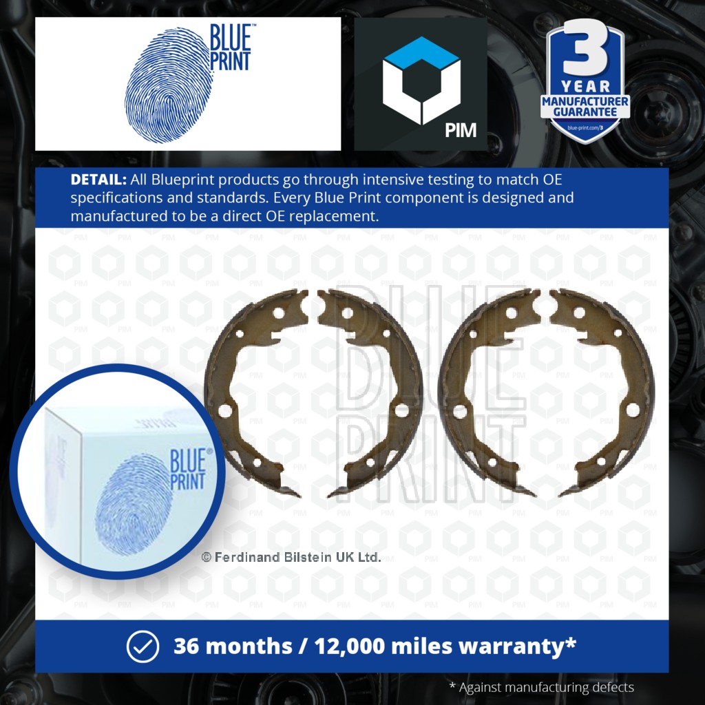 Blue Print Handbrake Shoes Set ADN14165 [PM112222]