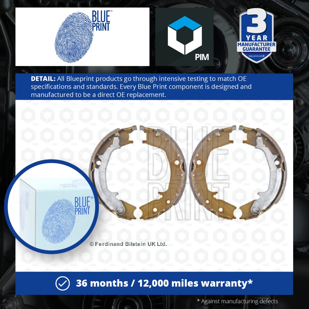 Blue Print Handbrake Shoes Set ADG04133 [PM112202]