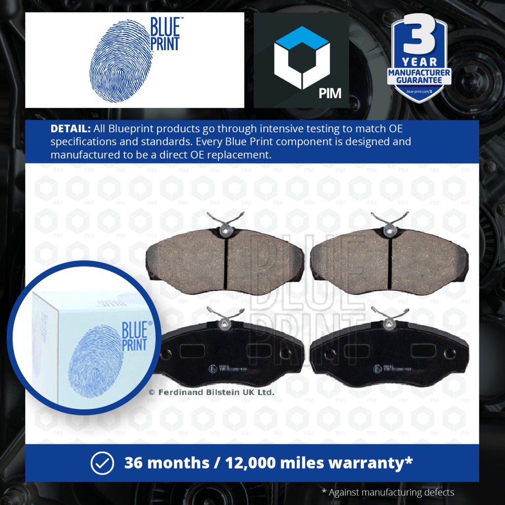 Blue Print Brake Pads Set Front ADZ94224 [PM112172]